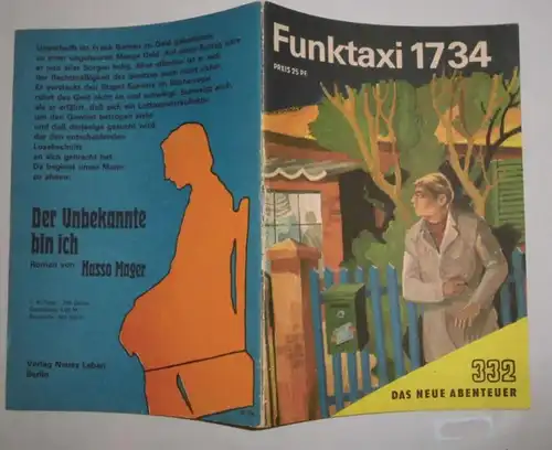 Das neue Abenteuer Nr. 332:  Funktaxi 1734 – Kriminalmeister Schmidt erzählt