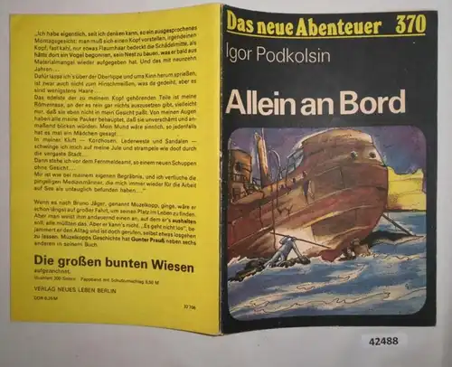 Das neue Abenteuer Nr. 370:  Allein an Bord