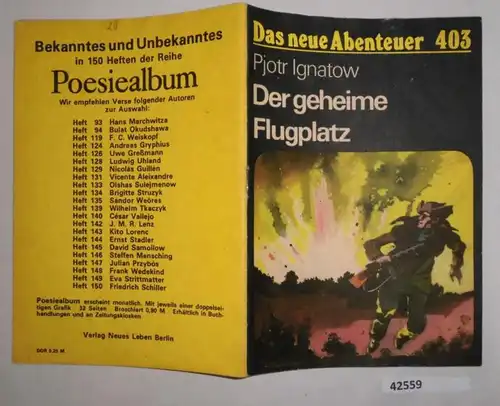 Das neue Abenteuer Nr. 403:  Der geheime Flugplatz