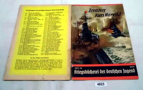 Livre de guerre de la jeunesse allemande Revue 74 - Cours de Destructeur Narvik!