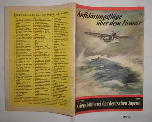 Livre de guerre de la jeunesse allemande numéro 112 - Vols de reconnaissance au-dessus de l'océan de glace