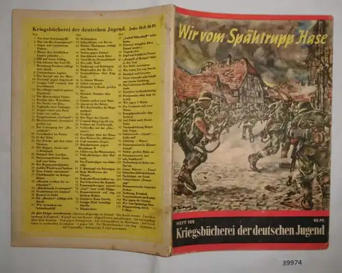 Livre de guerre de la jeunesse allemande 109: Nous, du Lièvre de espion - Trois fois à explorer contre la France