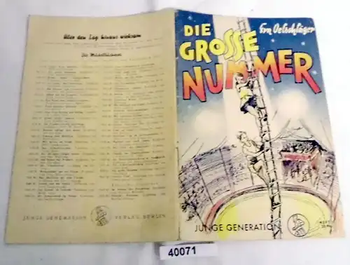 Die große Nummer (Die Mädelbücherei Heft 51)