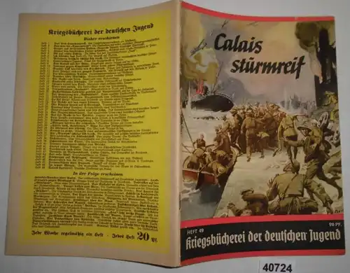 Livre de guerre de la jeunesse allemande - cahier 49: Calais sturmreif - Divisions allemandes sur le canal