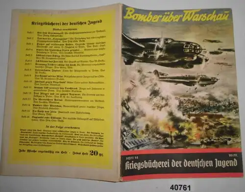 Livre de guerre de la jeunesse allemande Revue 14: Bombers sur Varsovie - Camaraderie de deux pilotes allemands