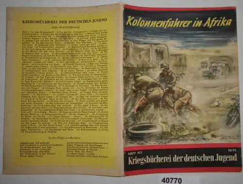 Livre de guerre de la jeunesse allemande Revue 117: Les pilotes de colonnes en Afrique