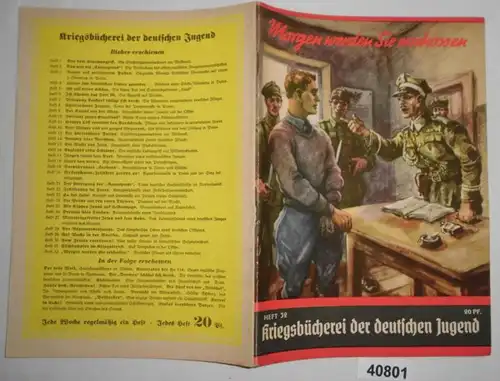 Livre de guerre de la jeunesse allemande 32: Demain vous serez fusillé ! - L'avion allemand est arrêté comme un espion