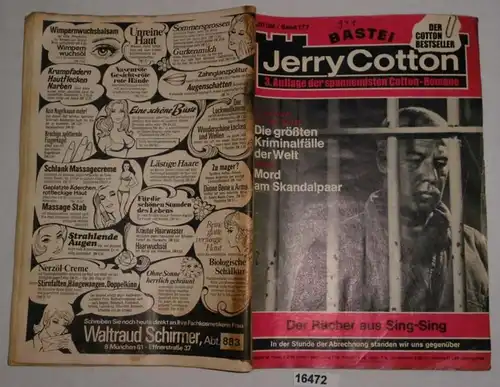 Jerry Cotton Romanheft Band 177: Der Rächer aus Sing-Sing