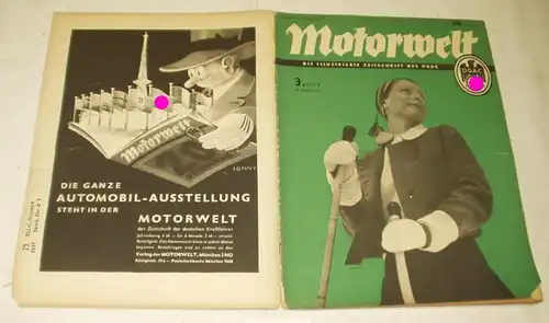 Motorwelt - Die illustrierte Zeitschrift des DDAC, Heft 3 von 1937