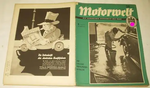 Motorwelt - Die illustrierte Zeitschrift des DDAC, Heft 8 von 1937