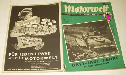 Motorwelt - Die illustrierte Zeitschrift des DDAC, Heft 14 von 1937