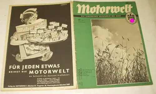 Motorwelt - Die illustrierte Zeitschrift des DDAC, Heft 17 von 1937