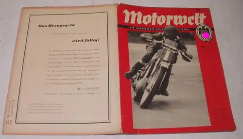 Motorwelt - Die illustrierte Zeitschrift des DDAC, Heft 18 von 1937