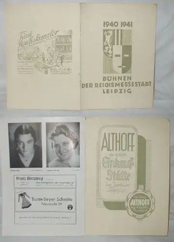 Bühnen der Reichsmessestadt Leipzig 1940-1941