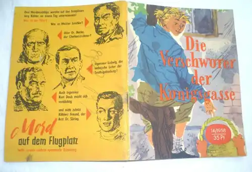 Les conspirateurs de la Königsgasse (petite série de jeunes n° 14 / 1958 - 9e année, 2e édition du 2 juillet)