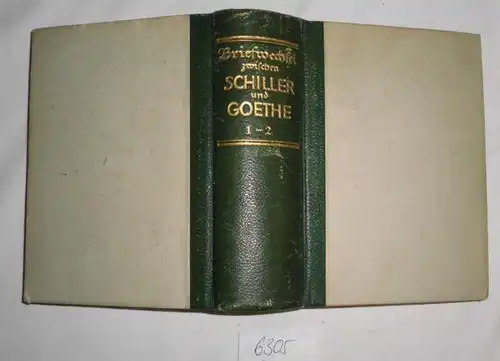 Échange de lettres entre Goethe et Schiller