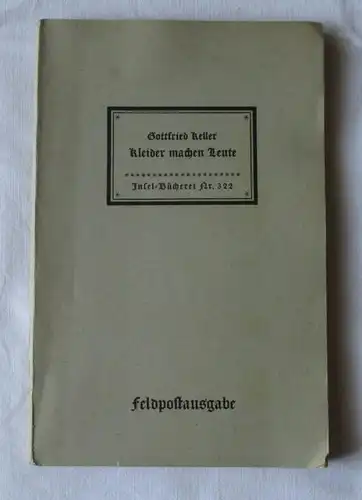 Insel-Bücherei Nr. 322 - Gottfried Keller, Kleider machen Leute