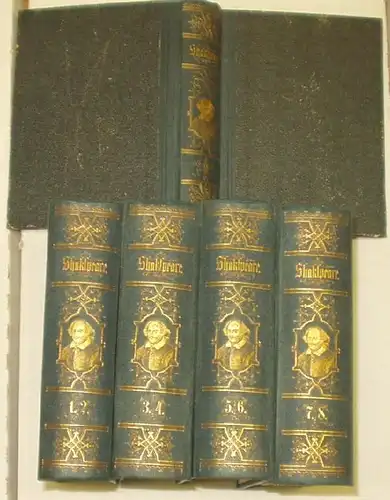 Œuvres dramatiques de Shakspear , Nouvelle édition en neuf volumes (5 livres)