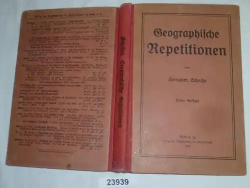 Geographische Repetitionen - Wiedeholungs- und Übungsbuch in Fragen und Antworten