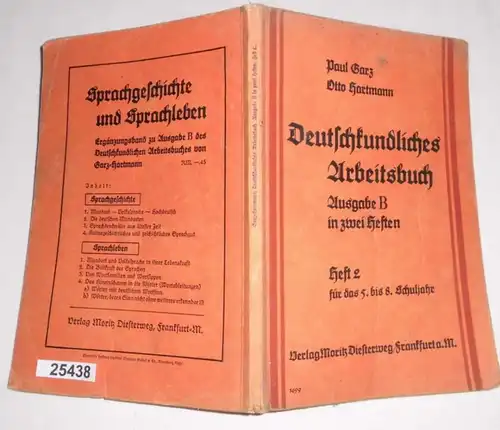 Deutschkundliches Arbeitbuch édition B in deux Herften - Brochure 2