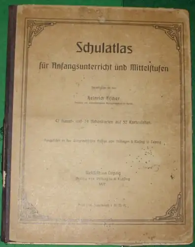 Schulatlas für Anfangsunterricht und Mittelstufen