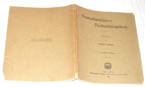 Heimatkundliches Beobachtungsbuch.