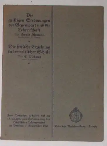 Les courants spirituels du présent et le corps enseignant/l'éducation morale dans l'école laïque