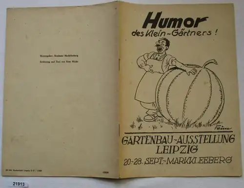 Humor des Klein-Gärtners! - Programm der Gartenbauausstellung Leipzig 1947