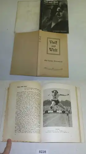 Volk et Monde - Livre mensuel allemand, juillet 1936, édition d'essai unique