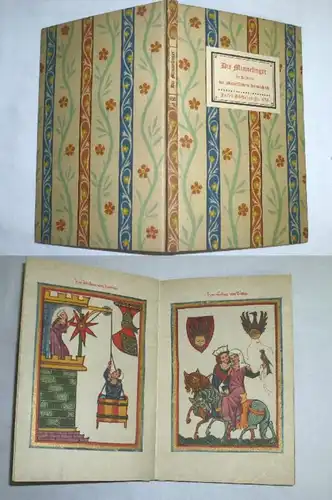 Die Minnesinger in Bildern der Manessischen Handschrift (Insel-Bücherei Nr. 450)