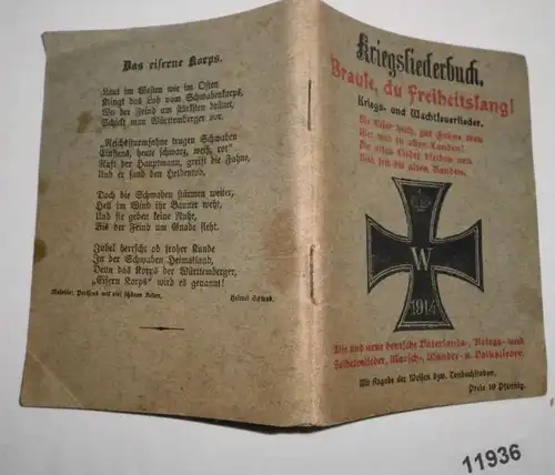 Kriegsliederbuch Braule, du Freiheitslang!