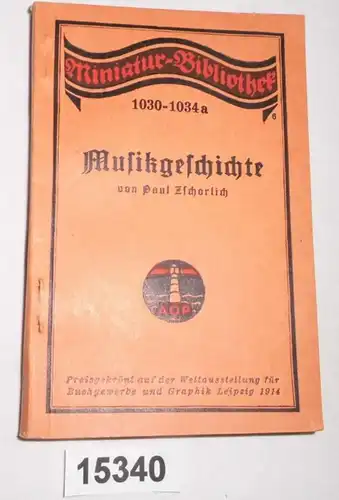Bibliothèque miniature n° 1030-1034a: Histoire de la musique