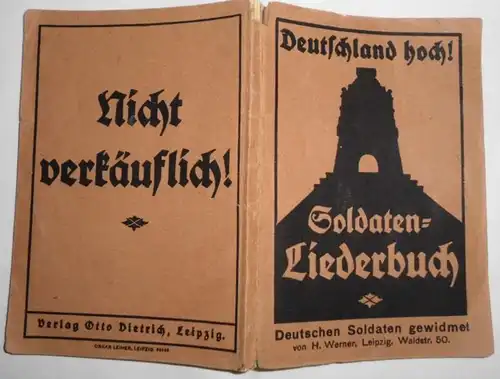 Deutschland hoch! Soldaten-Liederbuch