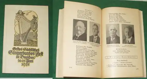 Première fête de la Fédération des chanteurs saxons à Dresde 20-23 juin 1925