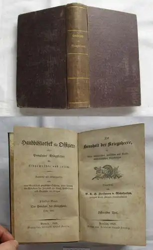 Handbibliothek für Offiziere - 5. Band, 1. Theil: Der Haushalt der Kriegsheere in seinen militärischen, politischen und