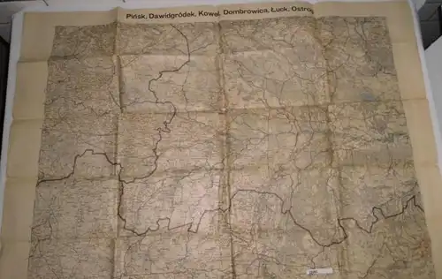Landkarte: Pinsk, Dawidgrodek, Kowel, Dombrowica, Luck, Ostrog