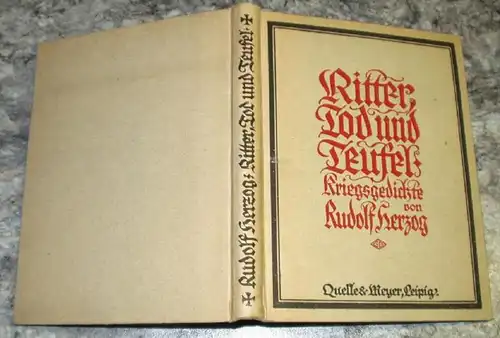Ritter Tod und Teufel, Kriegsgedichte von Rudolf Herzog
