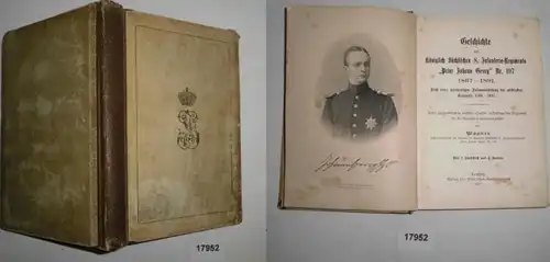 Geschichte des königlich Sächsischen 8. Infanterie-Regiments "Prinz Johann Georg" No. 107 1867-1891