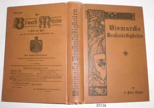 Les pensées de Bismarck de ses lettres, discours et derniers rassemblements, ainsi que les souvenirs personnels