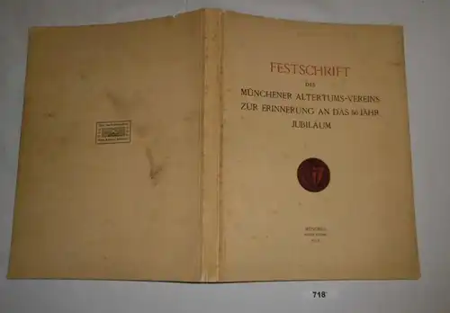 Festschrift de l'Association de Munich - Pour commémorer le 50ème anniversaire