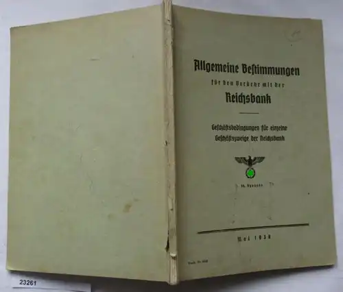 Allgemeine Bestimmungen für den Verkehr mit der Reichsbank