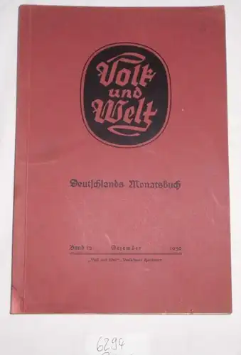 Deutschlands Monatsbuch Band 12 Dezember 1939