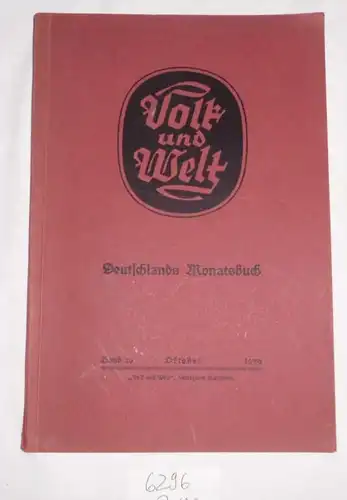 Deutschlands Monatsbuch Band 10 Oktober 1939