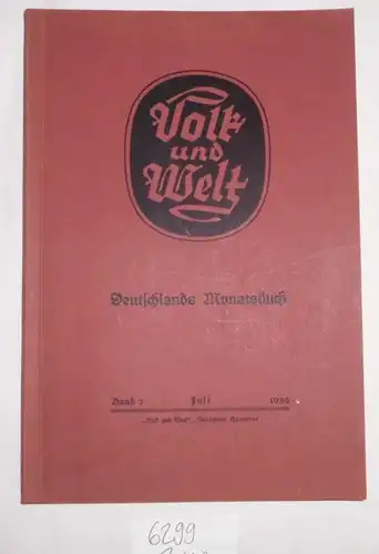 Deutschlands Monatsbuch Band 7 Juli 1939