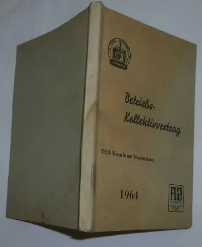 Contrat collectif d'entreprise VEB Kombinat Espenhain 1964