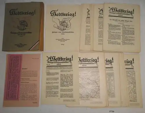 Guerre mondiale ! Fiches de guerre et de gloire 1914/15 Numéros 1 à 88