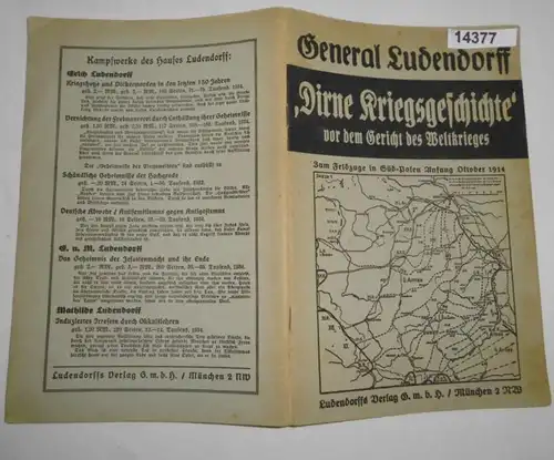 "Dirne Histoire de la Guerre mondiale" - Pour la campagne au sud de Pologne début octobre 1914