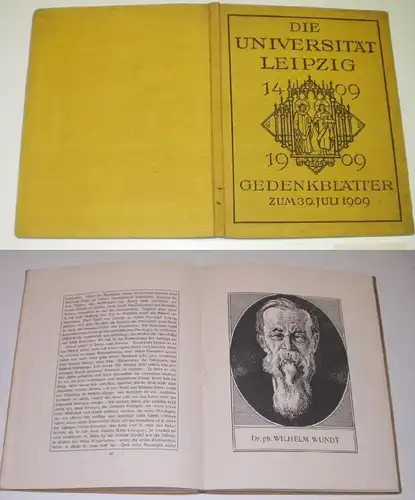 Die Universität Leipzig 1409 - 1909 Gedenkblätter zum 30. Juli 1909
