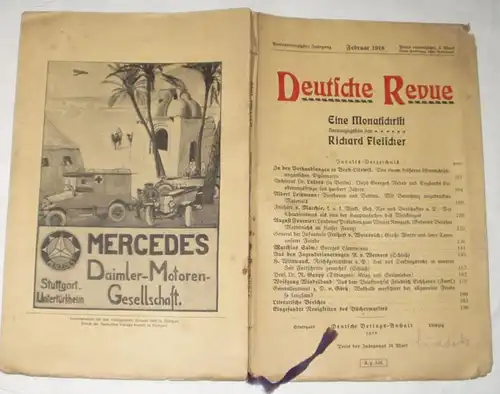 Deutsche Revue - Eine Monatsschrift Februar 1918