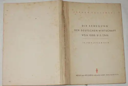 Die Bewegung der deutschen Wirtschaft von 1800 bis 1946